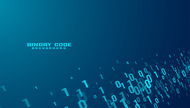 binary code numbers data stream technology background