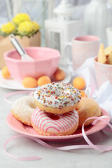 Sweet delicious tasty donuts.