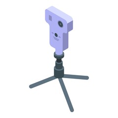 Research camera icon isometric vector. Experiment test. Medicine chemical