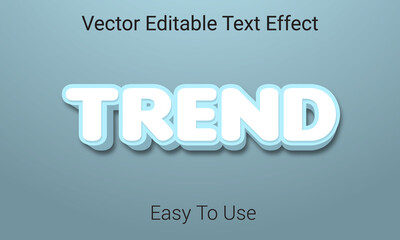 Trend vector editable text effect