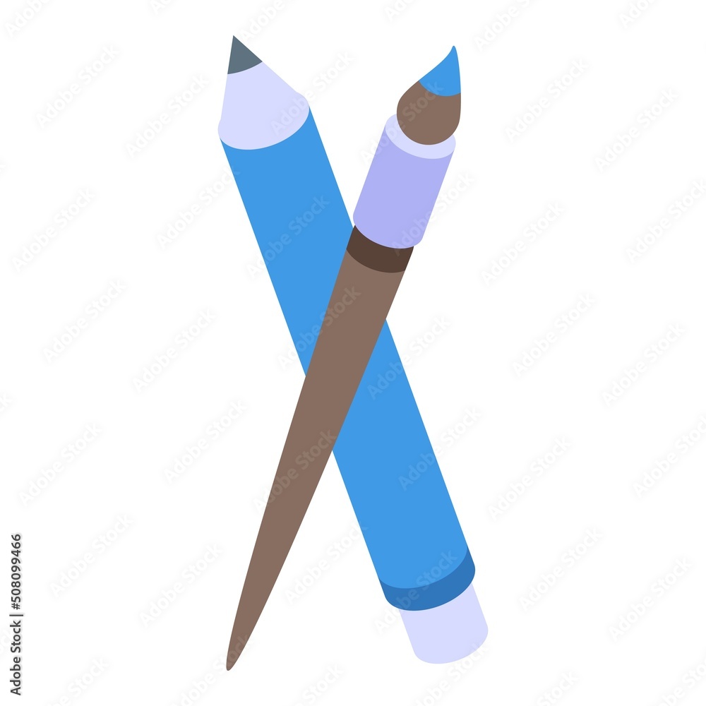 Poster program tools icon isometric vector. software laptop. work process