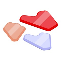 Facial massage stick icon isometric vector. Face skin. Spa beauty
