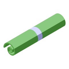 Recycle pack sack icon isometric vector. Trash bag. Waste plastic