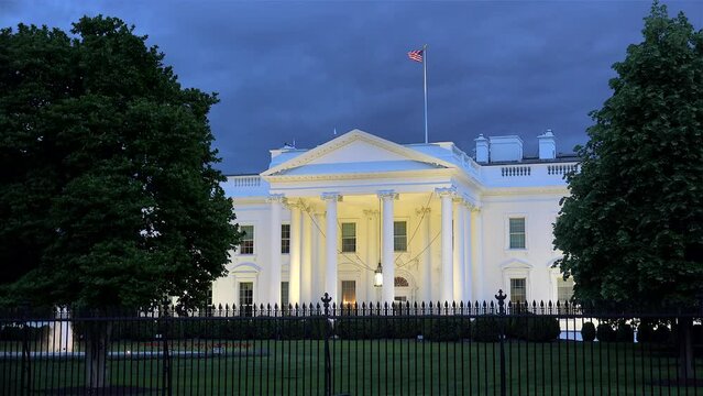 White House (North facade). Washington, D.C., USA.