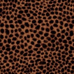 Fototapeta na wymiar Leopard watercolor pattern. Dye tie animal beige and brown stains. 