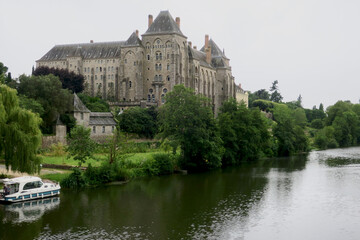 Fototapeta na wymiar Abbey of Solesmes, Sarthe, France.