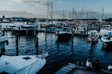 Boats in the harbor, Annapolis 