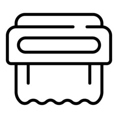 Warm dryer icon outline vector. Hand machine. Air dry