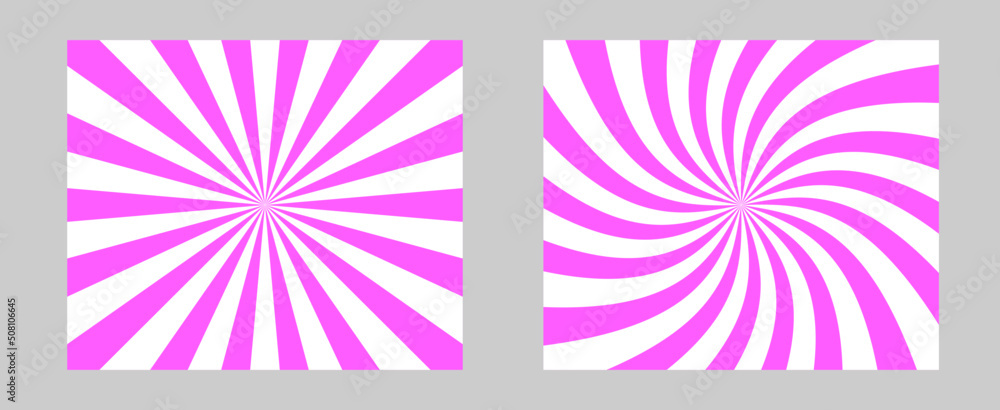 Poster solar explosion sun burst effect. vector sunburst wallpaper. pink fuchsia color burst set sun rays b