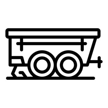 recommend clip art: Farm trailer icon outline vector. Agriculture equipment. Machinery harvest