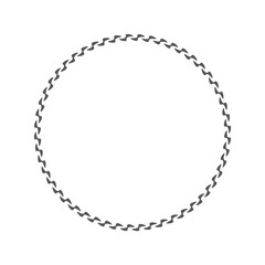 round vector frame - circle banner on white background	