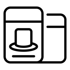 New cigar lighter icon outline vector. Smoke filter. Pipe health