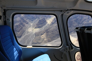 Naklejka premium grand canyon national park view out of a helicopter
