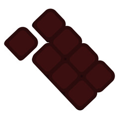 Delicious chocolate vector flat png