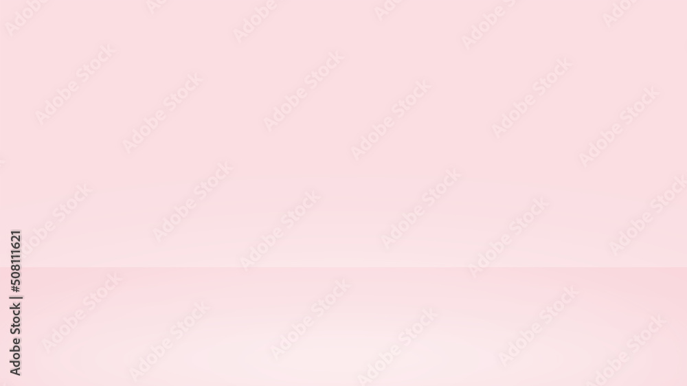 Poster empty pink studio background. design for displaying product.