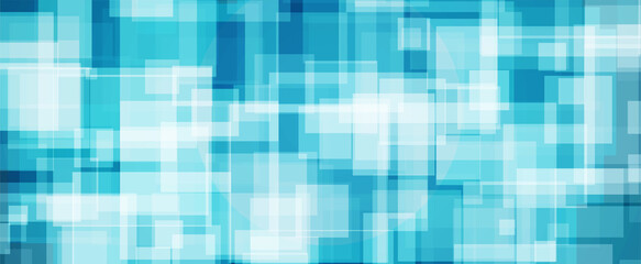 Digital data square blue pattern background. Abstract technology communication concept background