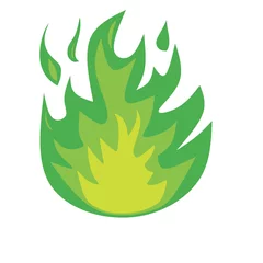 Foto auf Leinwand fire symbol icon vector illustration © Vector stock