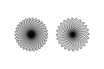 Abstract circle shape ornament design vector element