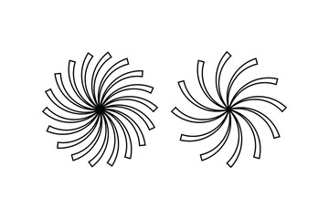 Abstract circle shape ornament design vector element