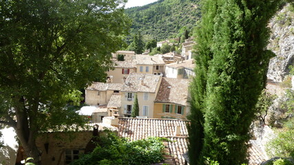 Fototapeta na wymiar View of a french old city from above, popular travel destinations in Europe