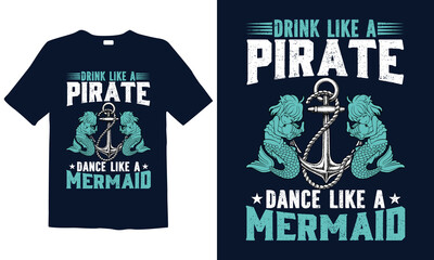Mermaid slogan print-ready illustration design for fashion graphics, t-shirt prints, posters, stickers, decor elements, t-shirts, and prints. Funny hand drawn
lettering quote about the mermaid. 