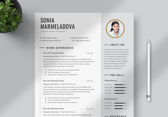 Resume Layout with Sidebar