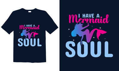 Mermaid slogan print-ready illustration design for fashion graphics, t-shirt prints, posters, stickers, decor elements, t-shirts, and prints. Funny hand drawn
lettering quote about the mermaid. 