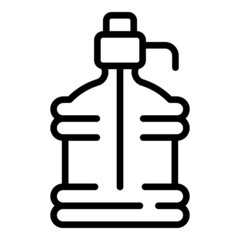 Office cooler icon outline vector. Truck bottle. Water delivery