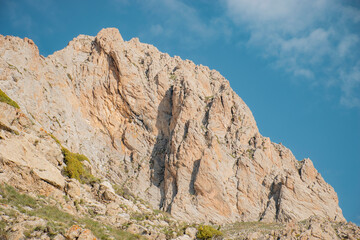 rocks and sky in the mountains