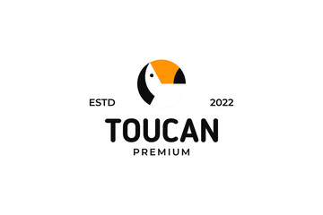 Flat animal toucan logo design illustration © Brandingasik