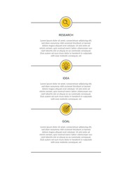Vertical infographic design with icons and 3 options or steps. Thin line. Infographics business concept. Can be used for info graphics, flow charts, presentations, mobile web sites, printed materials.