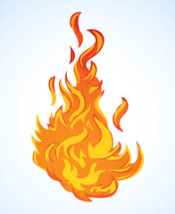 Bright fire background. Vector drawing pattern