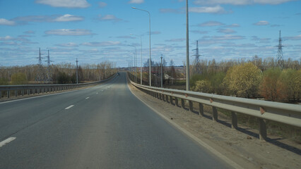 long road in the countryside