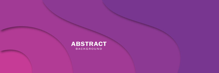 Colorful abstract background in paper cut style,banner.