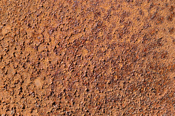 Very strong rust on a metal surface