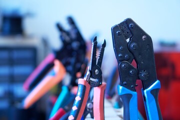 Wire Crimper in a Workshop in Manhattan, NY