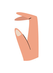 flat hand palm design