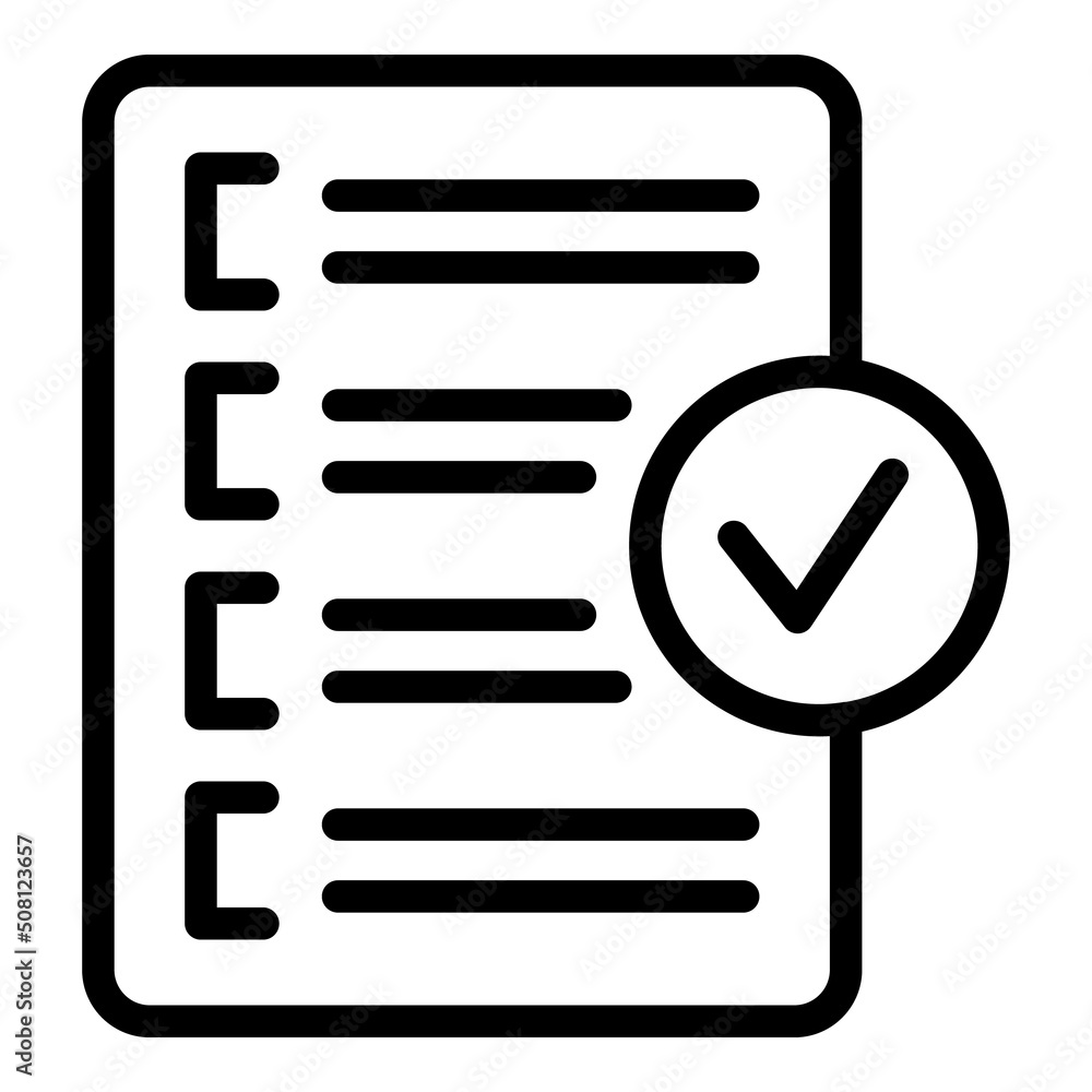 Poster approved access icon outline vector. web page. internet user