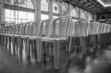 row of seats