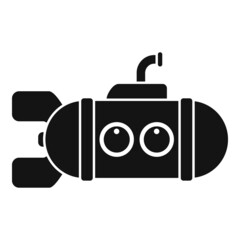Bathyscaphe icon simple vector. Submarine ship