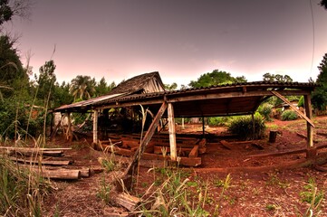 old abandoned farm
