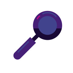flat purple loupe design