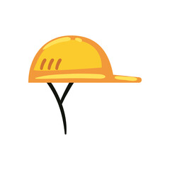 flat safety helmet illustration