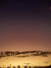 sunset in the desert