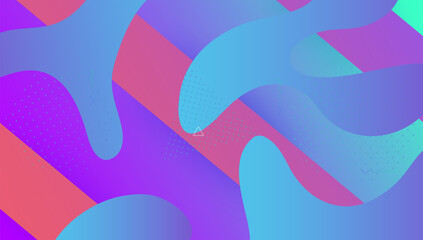 Geometric Banner. Digital Poster. Purple Hipster Background. Gra