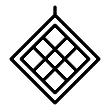 Jakarta symbol icon outline vector. City monas. Indonesia ondel