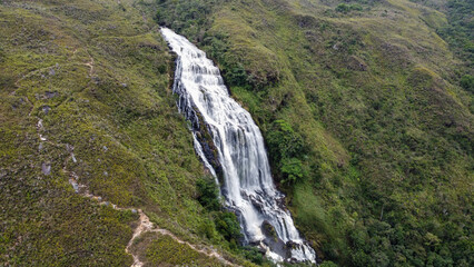 long waterfall in colombia called 