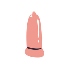 flat pink condom design
