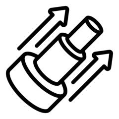 Fiber electronics icon outline vector. Optic cable. Network fibre