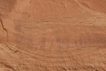 Faded pictograph on a canyon wall in Utah